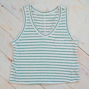 Universal Thread Linen Blend Stripe Tank Top